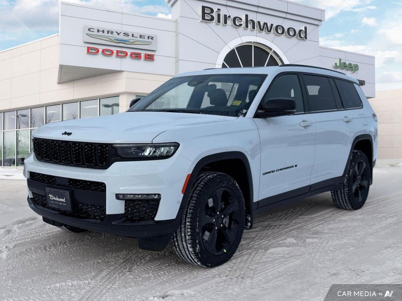 New 2025 Jeep Grand Cherokee L Limited CommandView dual–pane panoramic sunroof for sale in Winnipeg, MB