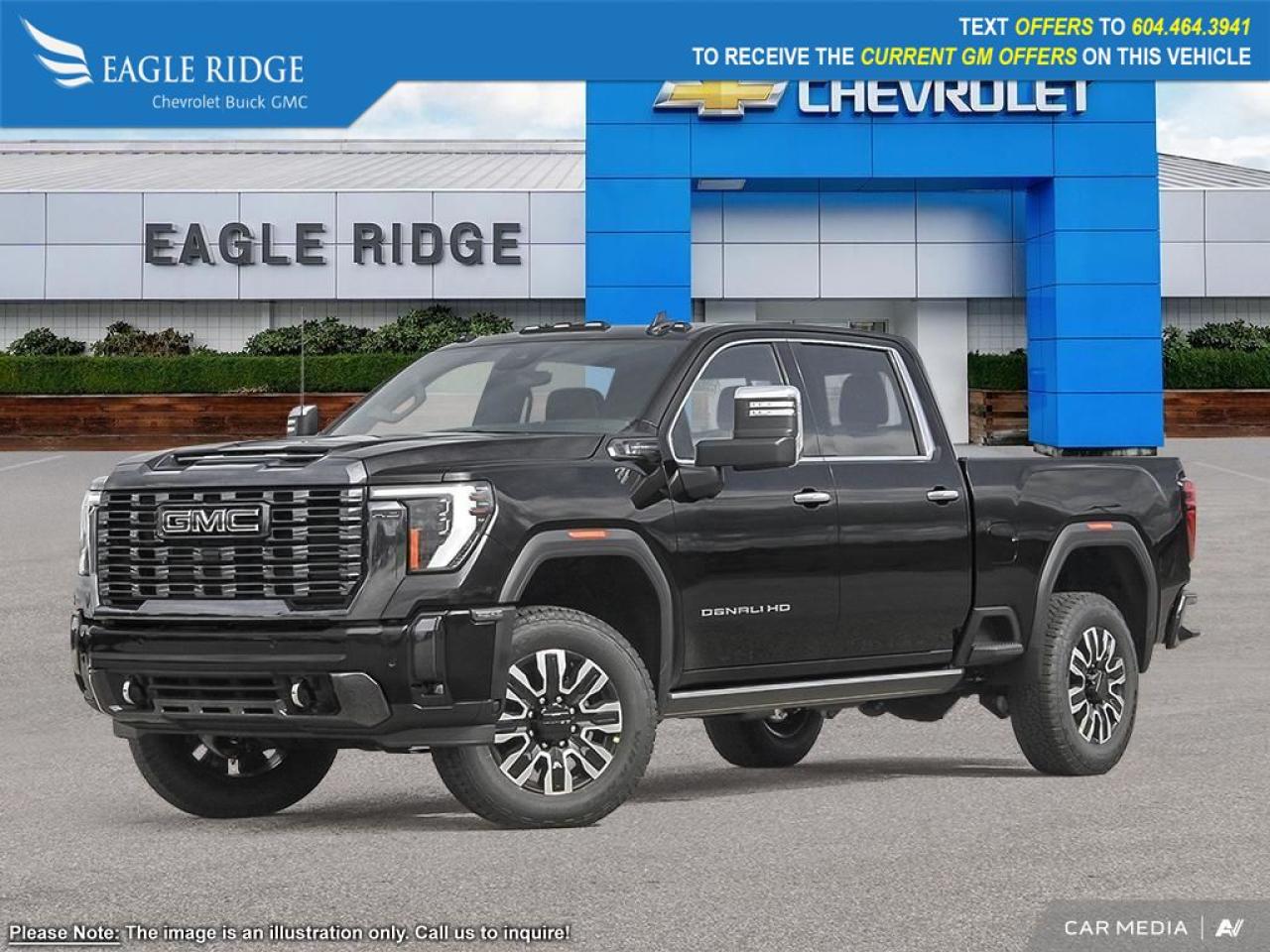 New 2025 GMC Sierra 3500 HD Denali Ultimate off-road suspension, Wi-Fi hotspot capable, 4WD, remote vehicle start, engine stop/start control, and auto-locking rear differential. for sale in Coquitlam, BC