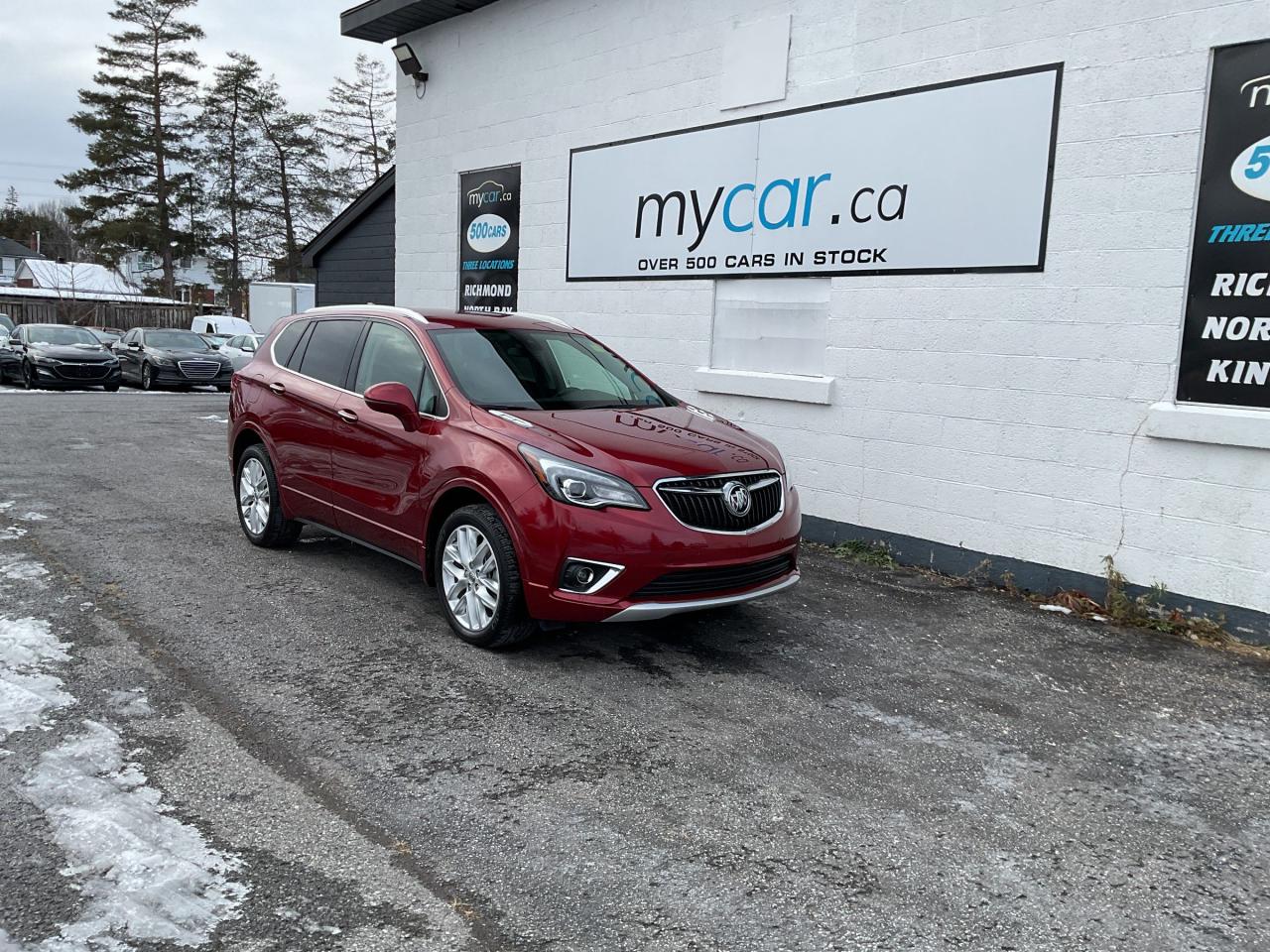 Used 2019 Buick Envision Premium I LOW MILAGE!!!   HEATED SEATS. LEATHER. BACKUP CAM. A/C. CRUISE. PWR GROUP. KEYLESS ENTRY. PERFECT FO for sale in North Bay, ON