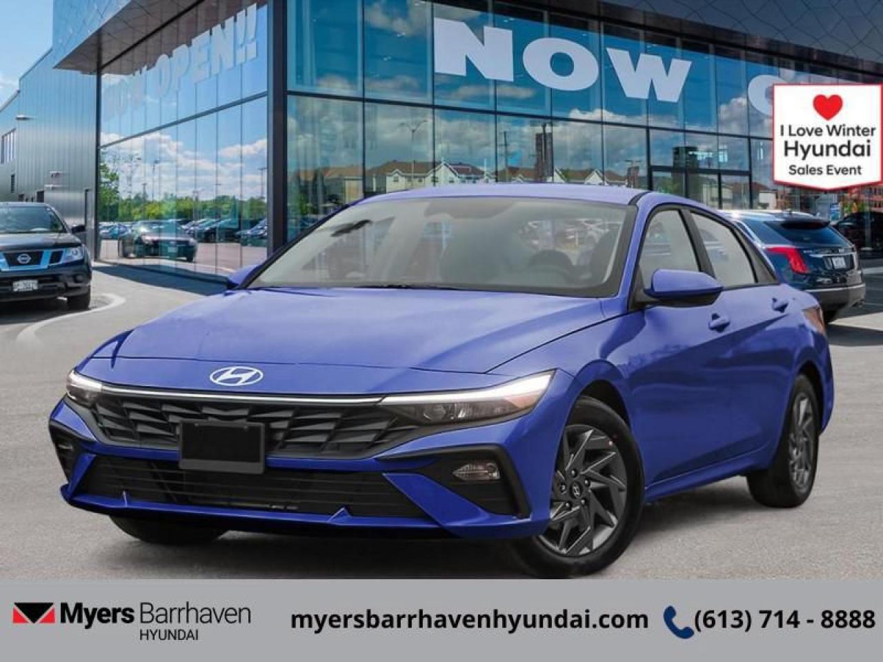 <b>Remote Start,  Heated Steering Wheel,  Blind Spot Detection,  Heated Seats,  Lane Keep Assist!</b><br> <br> <br> <br>  This forward thinking Elantra is bringing back the family sedan segment with stunning style. <br> <br>This 2025 Elantra was made to be the sharpest compact sedan on the road. With tons of technology packed into the spacious and comfortable interior, along with bold and edgy styling inside and out, this family sedan makes the unexpected your daily driver. <br> <br> This intense blue sedan  has an automatic transmission and is powered by a  147HP 2.0L 4 Cylinder Engine.<br> This vehicles price also includes $3228 in additional equipment.<br> <br> Our Elantras trim level is Preferred. Standard features include remote engine start, front heated seats with a heated steering wheel, remote keyless entry, aluminum-alloy wheels, and an 8-inch display with Apple CarPlay and Android Auto. Safety features also include blind spot detection, lane keeping assist with lane departure warning, front and rear collision mitigation, and forward collision avoidance with pedestrian detection. This vehicle has been upgraded with the following features: Remote Start,  Heated Steering Wheel,  Blind Spot Detection,  Heated Seats,  Lane Keep Assist,  Collision Mitigation,  Apple Carplay. <br><br> <br/> See dealer for details. <br> <br> o~o