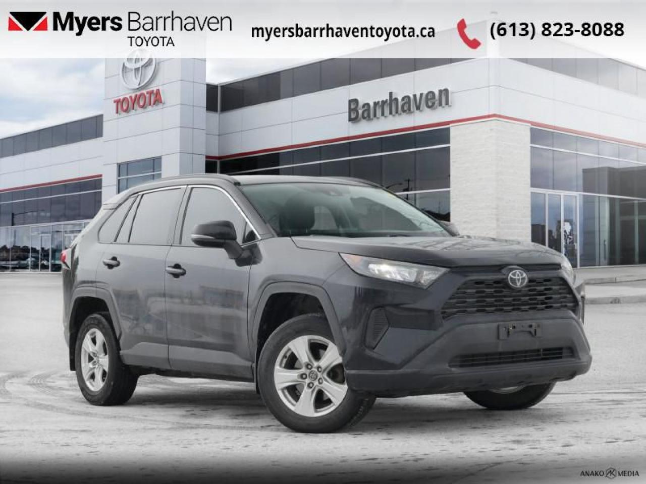 <b>Heated Seats,  Apple CarPlay,  Blind Spot Monitoring,  Lane Keep Assist,  Steering Wheel Audio Control!</b><br> <br>  Compare at $25894 - Our Live Market Price is just $24898! <br> <br>   The all-new 2019 RAV4 opens a world of excitement while keeping up with the demands of modern life. This  2019 Toyota RAV4 is fresh on our lot in Ottawa. <br> <br>Introducing the all-new 2019 Toyota RAV4, a radical redesign of a storied legend. While the RAV4 is loaded with modern creature comforts, conveniences, and safety, this SUV is still true to its roots with incredible capability. Make new and exciting memories in this ultra efficient Toyota RAV4! This  SUV has 139,170 kms. Its  black in colour  . It has an automatic transmission and is powered by a  203HP 2.5L 4 Cylinder Engine.  <br> <br> Our RAV4s trim level is AWD LE. This all-wheel drive RAV4 LE comes with some impressive features such as sport, ECO & normal driving modes, a 7 inch touchscreen with Entune Audio 3.0, Apple CarPlay, USB and aux inputs, heated front seats, remote keyless entry, steering wheel with audio controls and a rear view camera. Additional features includes LED headlights, heated power mirrors, Toyota Safety Sense 2.0, dynamic radar cruise control, automatic highbeam assist, blind spot monitoring with rear cross traffic alert, and lane keep assist with lane departure warning plus much more. This vehicle has been upgraded with the following features: Heated Seats,  Apple Carplay,  Blind Spot Monitoring,  Lane Keep Assist,  Steering Wheel Audio Control,  Forward Collision Warning,  Rear View Camera. <br> <br>To apply right now for financing use this link : <a href=https://www.myersbarrhaventoyota.ca/quick-approval/ target=_blank>https://www.myersbarrhaventoyota.ca/quick-approval/</a><br><br> <br/><br> Buy this vehicle now for the lowest bi-weekly payment of <b>$190.42</b> with $0 down for 84 months @ 9.99% APR O.A.C. ( Plus applicable taxes -  Plus applicable fees   ).  See dealer for details. <br> <br>At Myers Barrhaven Toyota we pride ourselves in offering highly desirable pre-owned vehicles. We truly hand pick all our vehicles to offer only the best vehicles to our customers. No two used cars are alike, this is why we have our trained Toyota technicians highly scrutinize all our trade ins and purchases to ensure we can put the Myers seal of approval. Every year we evaluate 1000s of vehicles and only 10-15% meet the Myers Barrhaven Toyota standards. At the end of the day we have mutual interest in selling only the best as we back all our pre-owned vehicles with the Myers *LIFETIME ENGINE TRANSMISSION warranty. Thats right *LIFETIME ENGINE TRANSMISSION warranty, were in this together! If we dont have what youre looking for not to worry, our experienced buyer can help you find the car of your dreams! Ever heard of getting top dollar for your trade but not really sure if you were? Here we leave nothing to chance, every trade-in we appraise goes up onto a live online auction and we get buyers coast to coast and in the USA trying to bid for your trade. This means we simultaneously expose your car to 1000s of buyers to get you top trade in value. <br>We service all makes and models in our new state of the art facility where you can enjoy the convenience of our onsite restaurant, service loaners, shuttle van, free Wi-Fi, Enterprise Rent-A-Car, on-site tire storage and complementary drink. Come see why many Toyota owners are making the switch to Myers Barrhaven Toyota. <br>*LIFETIME ENGINE TRANSMISSION WARRANTY NOT AVAILABLE ON VEHICLES WITH KMS EXCEEDING 140,000KM, VEHICLES 8 YEARS & OLDER, OR HIGHLINE BRAND VEHICLE(eg. BMW, INFINITI. CADILLAC, LEXUS...) o~o