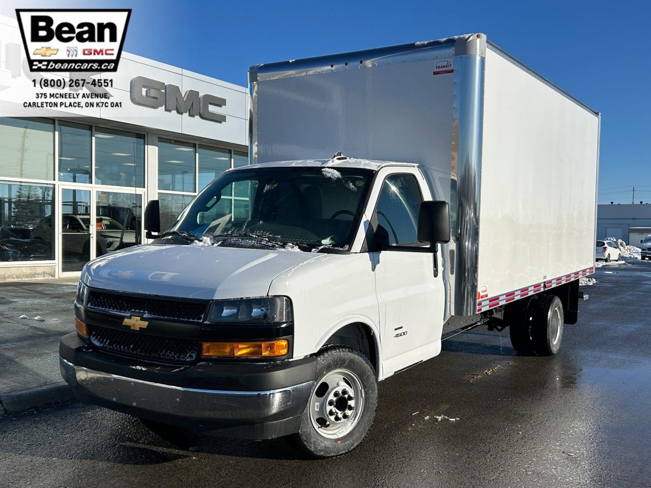 New 2024 Chevrolet Express Cutaway 4500 4500 Van 6.6L V8, CLOTH SEATS, AIR CONDITIONING, CRUISE CONTROL, BACK UP ALARM, MP3 PLAYER for sale in Carleton Place, ON