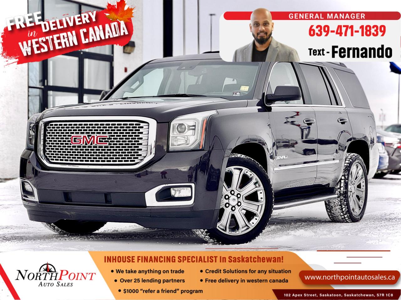 Used 2015 GMC Yukon  for sale in Saskatoon, SK