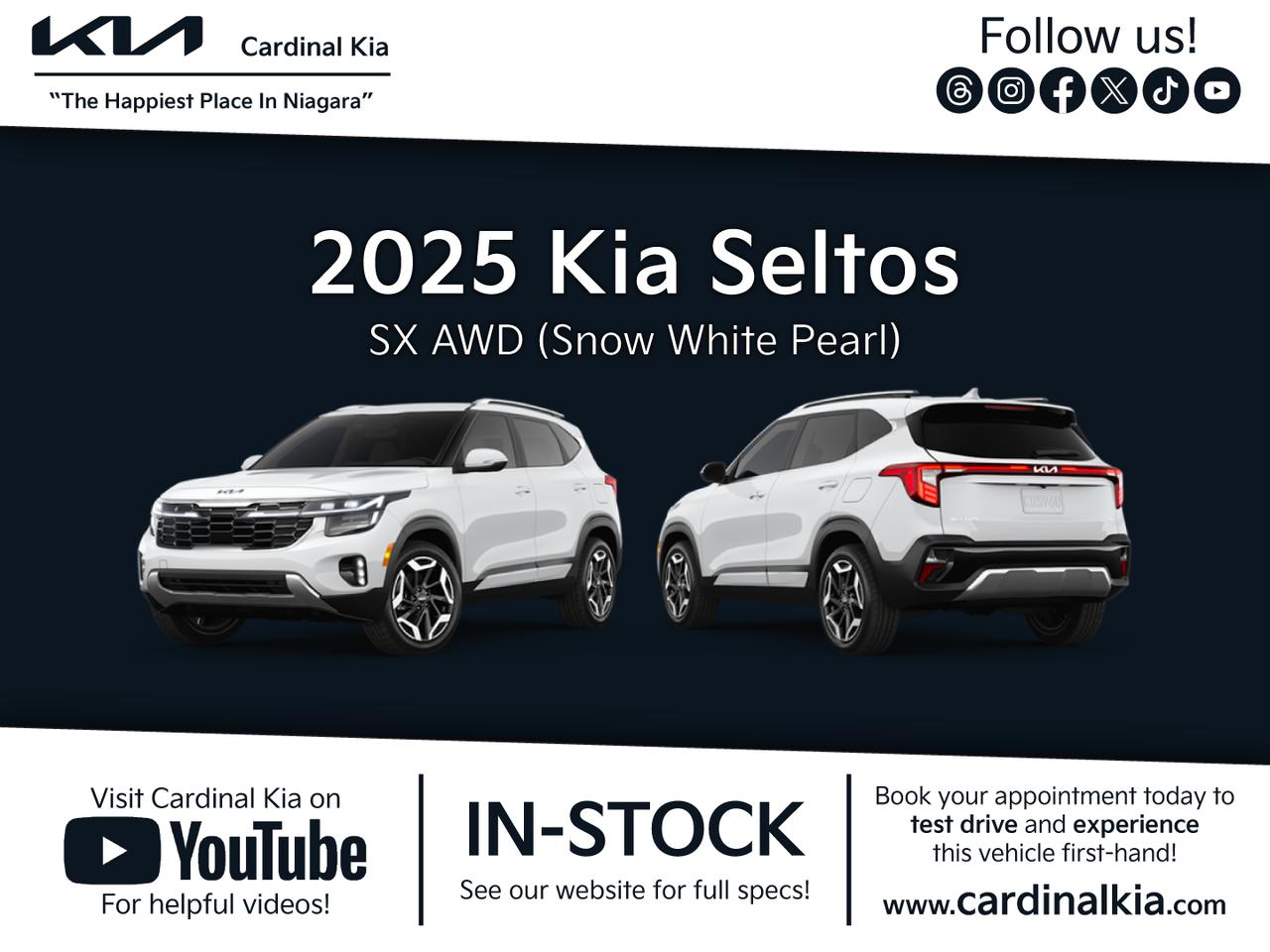 New 2025 Kia Seltos SX for sale in Niagara Falls, ON