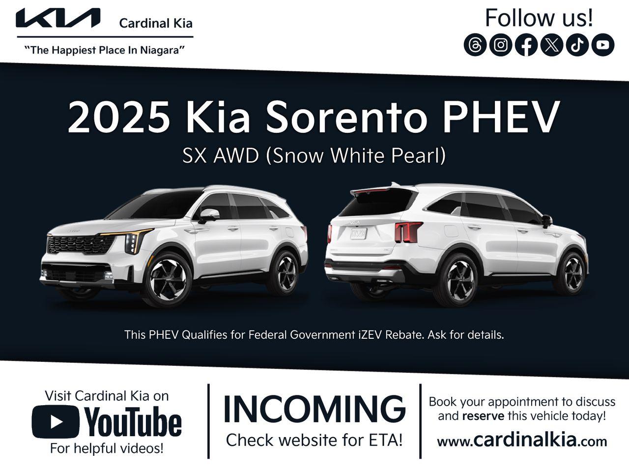 New 2025 Kia Sorento PHEV SX for sale in Niagara Falls, ON