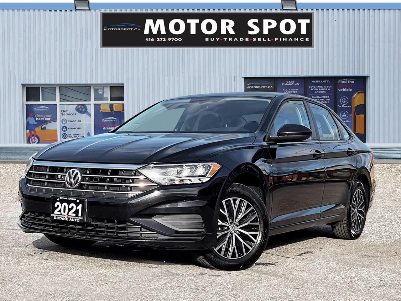 <div><font color=#242424><span>The 2021 Volkswagen Jetta Highline, an accident-free Ontario vehicle, seamlessly blends style, performance, and advanced technology. Powered by a 1.4L turbocharged engine, it offers 147 horsepower and excellent fuel efficiency. Inside, enjoy luxurious leather seating, heated front seats, and an intuitive 8-inch touchscreen with Apple CarPlay and Android Auto. Safety features like Adaptive Cruise Control and Blind Spot Monitoring provide peace of mind, while its sleek design with LED headlights and 17-inch alloy wheels enhances its road presence. Elegant, efficient, and packed with premium features, the Jetta Highline is the perfect choice for those seeking a refined driving experience.</span></font></div><br /><div><span>Welcome to Motor Spot! Conveniently located at 1933 Kennedy Rd, Scarborough, ON M1P 2L9, were dedicated to providing you with a seamless car-buying experience. Heres what sets us apart:</span></div><div><font color=#242424><span>**Certification:** Ensure your peace of mind with our comprehensive certification process. Each pre-owned vehicle undergoes a rigorous safety inspection, exceeding industry standards. Our service includes an oil change and professional detailing before delivery. Vehicles are not drivable, if not certified and not e-tested, a certification package is available for $699. We also welcome trade-ins, and taxes and licensing are additional.</span></font></div><div><font color=#242424 face=Segoe UI, Segoe UI Web (West European), Segoe UI, -apple-system, BlinkMacSystemFont, Roboto, Helvetica Neue, sans-serif><span><br /></span></font></div><div><font color=#242424 face=Segoe UI, Segoe UI Web (West European), Segoe UI, -apple-system, BlinkMacSystemFont, Roboto, Helvetica Neue, sans-serif><span>**Financing:** No matter your credit history, our finance and credit experts are here to help. Whether youre dealing with no credit, bankruptcy, consumer proposal, or collections, we specialize in securing approvals and starting your journey to rebuilding credit. Financing deals are subject to an Admin fee, and we offer on-the-spot financing with instant approvals.</span></font></div><div><font color=#242424 face=Segoe UI, Segoe UI Web (West European), Segoe UI, -apple-system, BlinkMacSystemFont, Roboto, Helvetica Neue, sans-serif><span><br /></span></font></div><div><font color=#242424 face=Segoe UI, Segoe UI Web (West European), Segoe UI, -apple-system, BlinkMacSystemFont, Roboto, Helvetica Neue, sans-serif><span>**Warranty:** Rest assured knowing your vehicle is eligible for an extended warranty. We offer various terms and coverages to suit your needs. Our team is ready to assist you in selecting the right warranty option.</span></font></div><div><font color=#242424 face=Segoe UI, Segoe UI Web (West European), Segoe UI, -apple-system, BlinkMacSystemFont, Roboto, Helvetica Neue, sans-serif><span><br /></span></font></div><div><font color=#242424 face=Segoe UI, Segoe UI Web (West European), Segoe UI, -apple-system, BlinkMacSystemFont, Roboto, Helvetica Neue, sans-serif><span>**Pricing:** At Motor Spot, we believe in fair and transparent pricing. Say goodbye to negotiationswe constantly monitor the market and adjust our prices below the market average to provide you with the best value. Enjoy a hassle-free buying experience with us and avoid paying more elsewhere.</span></font></div><div><font color=#242424 face=Segoe UI, Segoe UI Web (West European), Segoe UI, -apple-system, BlinkMacSystemFont, Roboto, Helvetica Neue, sans-serif><span><br /></span></font></div><div><font color=#242424 face=Segoe UI, Segoe UI Web (West European), Segoe UI, -apple-system, BlinkMacSystemFont, Roboto, Helvetica Neue, sans-serif><span>Visit us today or contact our team for more information. Your satisfaction is our priority at Motor Spot!</span></font></div>