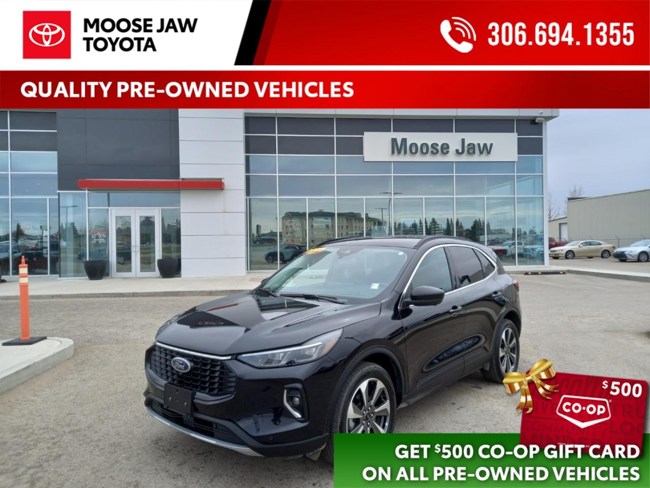 Used 2023 Ford Escape Where sophistication meets capability. The 2023 Escape Platinum delivers a sleek design, advanced tech, and confident performance — perfect for city streets or weekend escapes. for sale in Moose Jaw, SK