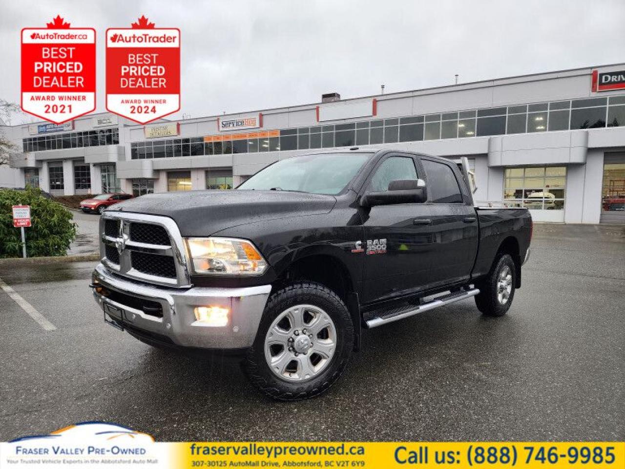 Used 2016 RAM 3500 SLT  - Chrome Wheels - Low Mileage for sale in Abbotsford, BC