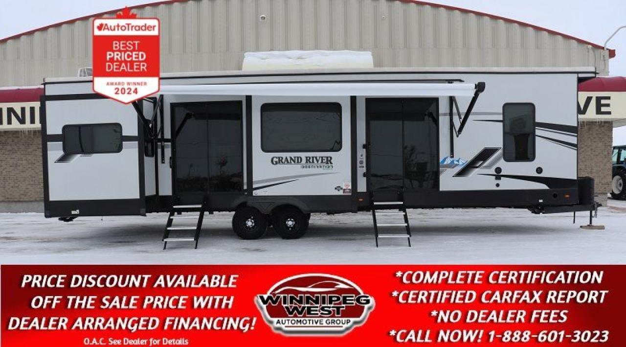 Used 2023 Grand River destination Series 403RD 42FT LUXURY PARK MODEL, LOADED, STILL NEW/SAVE BIG for sale in Headingley, MB