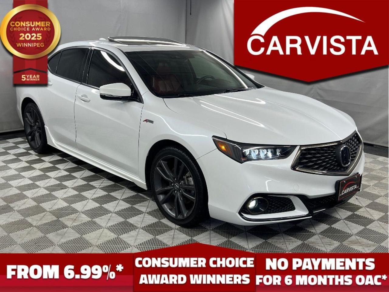 Used 2019 Acura TLX SH-AWD Tech A-Spec Sedan w-Red Leather for sale in Winnipeg, MB