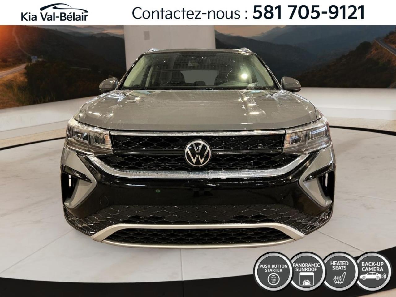 Used 2022 Volkswagen Taos COMFORTLINE* AWD * GPS * CUIR * TOIT PANO * BIZONE for sale in Québec, QC