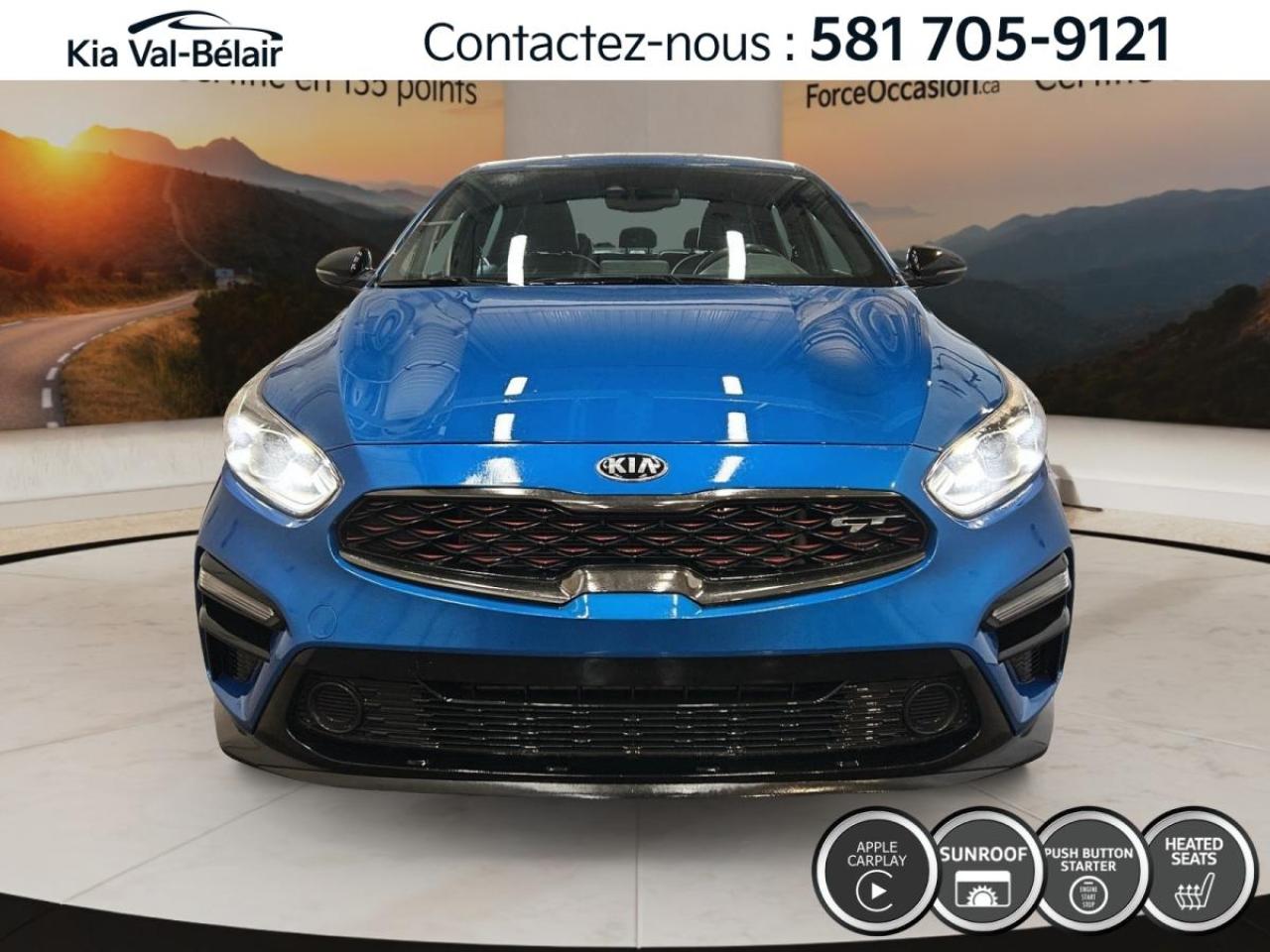 Used 2021 Kia Forte GT *CAMÉRA RECUL *CUIR *SIÈGES CHAUFFANTS *CARPLAY for sale in Québec, QC