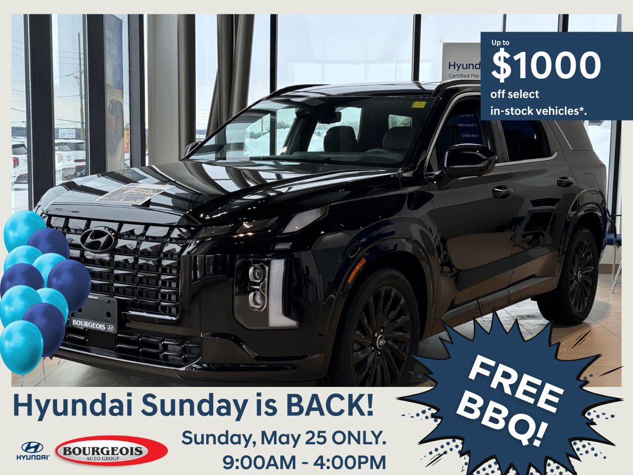 New 2025 Hyundai PALISADE Ultimate Calligraphy Night 7-Passenger AWD for sale in Midland, ON