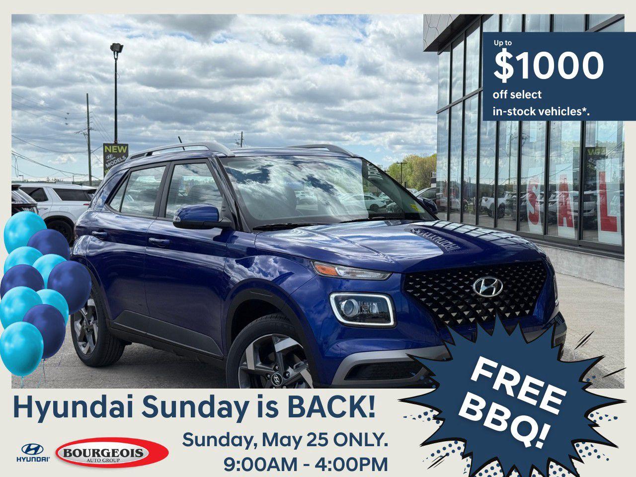 New 2025 Hyundai Venue Ultimate IVT w/Black Interior for sale in Midland, ON
