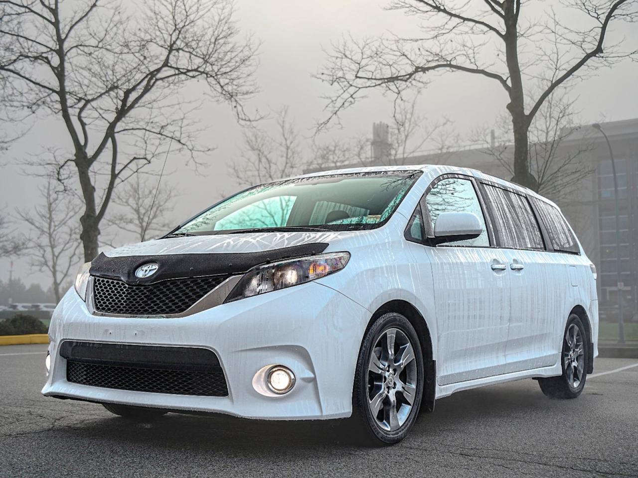 Introducing the stunning and versatile 2014 Toyota Sienna SE! With its sleek white exterior and a multitude of features, this pre-owned vehicle is the perfect choice for any family on the go.Experience comfort and convenience with multi-zone climate control, allowing everyone to stay cool and comfortable during those long drives. The power driver seat ensures you find the perfect driving position, while the adjustable steering wheel provides optimum control.Safety is a top priority with front and side airbags, as well as child safety locks, giving you peace of mind on every journey. The rearview camera provides a clear view of your surroundings, making parking and reversing a breeze.Enjoy the convenience of keyless entry, power door locks, and a remote trunk release, making loading and unloading your cargo a hassle-free task. Stay connected with Bluetooth connectivity and take advantage of the satellite radio and CD player for endless entertainment options.The 2014 Toyota Sienna SE also features a power moonroof, allowing you to soak in the sun or stargaze during your travels. The power liftgate makes accessing the spacious third-row seating and ample cargo space effortless.With its powerful V6 engine and smooth-shifting 6-speed automatic transmission, this Sienna offers impressive performance and fuel efficiency for those long road trips. The alloy wheels and rear spoiler add a touch of sportiness to its appearance, while the fog lamps and automatic headlights provide enhanced visibility in any weather condition.Dont miss out on the opportunity to own this exceptional 2014 Toyota Sienna SE. Contact us today to schedule a test drive and discover the joy of owning a pre-owned Sienna that combines style, versatility, and reliability.