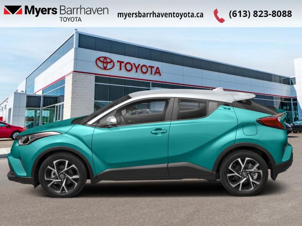 <b>Low Mileage, Heated Seats,  Rear View Camera,  Bluetooth,  Aluminum Wheels,  Air Conditioning!</b><br> <br>    With its distinctive look and sculpted, athletic styling, the Toyota C-HR stands out wherever you take it. This  2018 Toyota C-HR is fresh on our lot in Ottawa. <br> <br>The C-HR is unlike anything Toyota has ever created. Youll feel the difference with premium features and intuitive technology that are designed to keep you comfortable and connected. It is a blast to drive, with the perfect blend of responsiveness and control that will make every drive memorable. With a spacious interior for all your passengers and gear, and state-of-the-art safety features that come standard, were confident youll agree that theres nothing quite like this amazing SUV. This low mileage  SUV has just 37,016 kms. Its  green and white in colour  . It has an automatic transmission and is powered by a  144HP 2.0L 4 Cylinder Engine.  It may have some remaining factory warranty, please check with dealer for details. <br> <br> Our C-HRs trim level is XLE. Unique styling isnt the only thing this C-HR has to offer. It also comes well appointed with a 7-inch touchscreen radio, Bluetooth, 6-speaker audio, a backup camera, dual-zone automatic climate control, heated front seats, a rear spoiler, aluminum alloy wheels, and Toyota Safety Sense which includes technology like a pre-collision system, lane departure alert, dynamic radar cruise control, and more. This vehicle has been upgraded with the following features: Heated Seats,  Rear View Camera,  Bluetooth,  Aluminum Wheels,  Air Conditioning,  Cruise Control. <br> <br>To apply right now for financing use this link : <a href=https://www.myersbarrhaventoyota.ca/quick-approval/ target=_blank>https://www.myersbarrhaventoyota.ca/quick-approval/</a><br><br> <br/><br>At Myers Barrhaven Toyota we pride ourselves in offering highly desirable pre-owned vehicles. We truly hand pick all our vehicles to offer only the best vehicles to our customers. No two used cars are alike, this is why we have our trained Toyota technicians highly scrutinize all our trade ins and purchases to ensure we can put the Myers seal of approval. Every year we evaluate 1000s of vehicles and only 10-15% meet the Myers Barrhaven Toyota standards. At the end of the day we have mutual interest in selling only the best as we back all our pre-owned vehicles with the Myers *LIFETIME ENGINE TRANSMISSION warranty. Thats right *LIFETIME ENGINE TRANSMISSION warranty, were in this together! If we dont have what youre looking for not to worry, our experienced buyer can help you find the car of your dreams! Ever heard of getting top dollar for your trade but not really sure if you were? Here we leave nothing to chance, every trade-in we appraise goes up onto a live online auction and we get buyers coast to coast and in the USA trying to bid for your trade. This means we simultaneously expose your car to 1000s of buyers to get you top trade in value. <br>We service all makes and models in our new state of the art facility where you can enjoy the convenience of our onsite restaurant, service loaners, shuttle van, free Wi-Fi, Enterprise Rent-A-Car, on-site tire storage and complementary drink. Come see why many Toyota owners are making the switch to Myers Barrhaven Toyota. <br>*LIFETIME ENGINE TRANSMISSION WARRANTY NOT AVAILABLE ON VEHICLES WITH KMS EXCEEDING 140,000KM, VEHICLES 8 YEARS & OLDER, OR HIGHLINE BRAND VEHICLE(eg. BMW, INFINITI. CADILLAC, LEXUS...) o~o