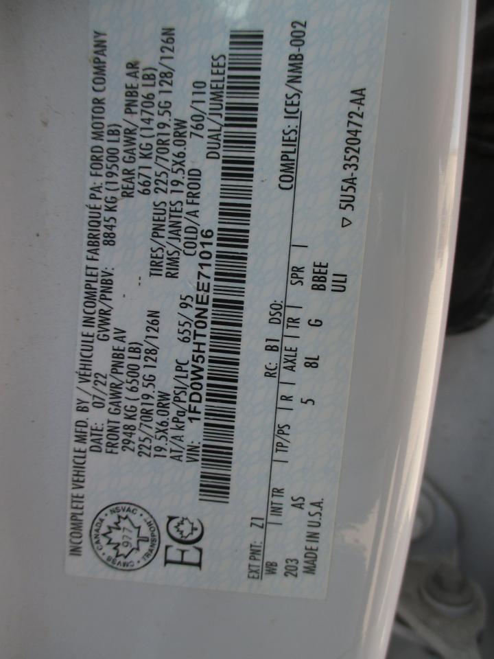 2022 Ford F-550 XL 4WD Crew Cab 203" WB 84" CA DUMP TRUCK - Photo #11