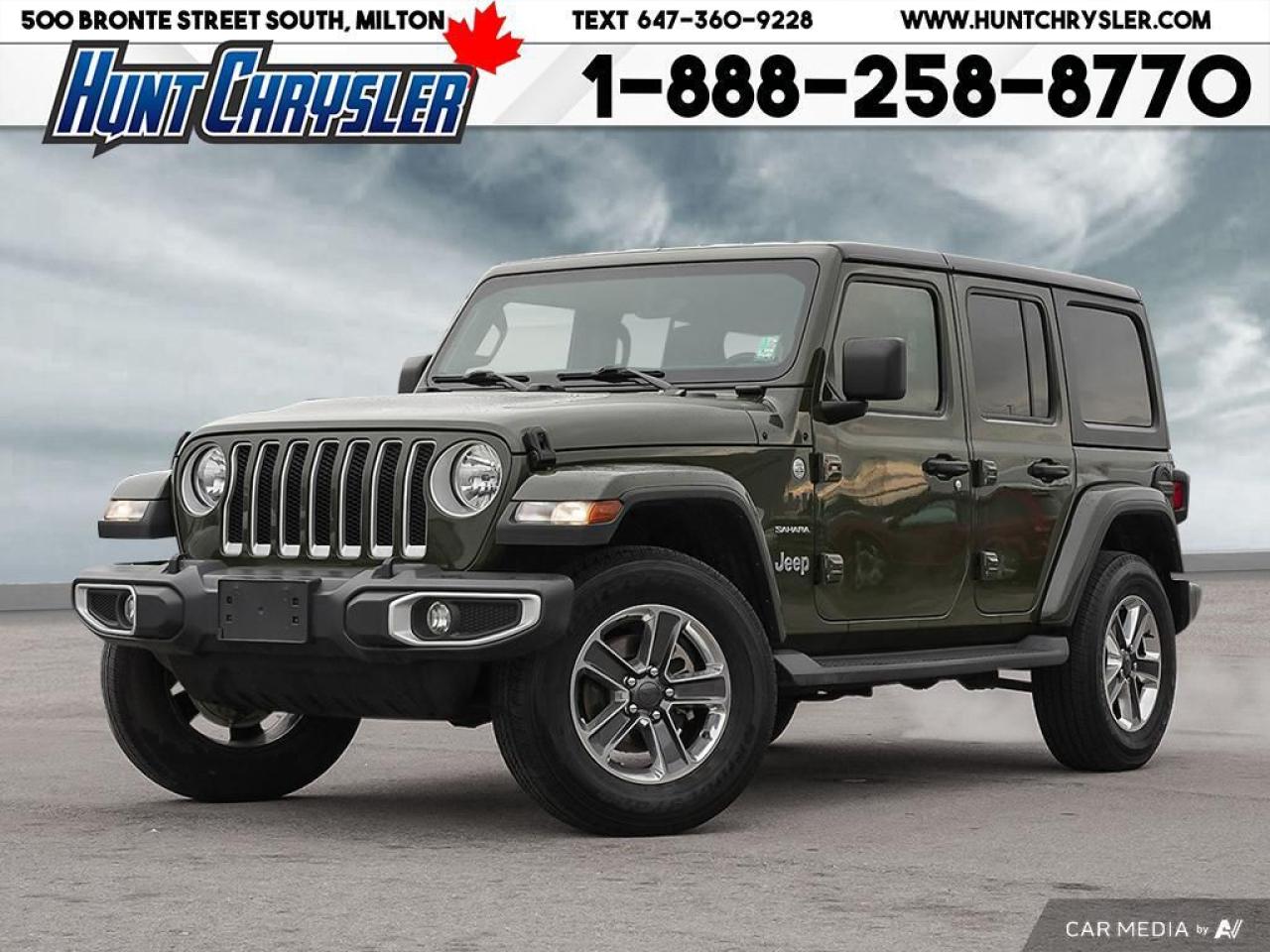 Used 2021 Jeep Wrangler SAHARA | 4X4 | LTHR | CAM | CARPLAY | HTD STS & MO for sale in Milton, ON