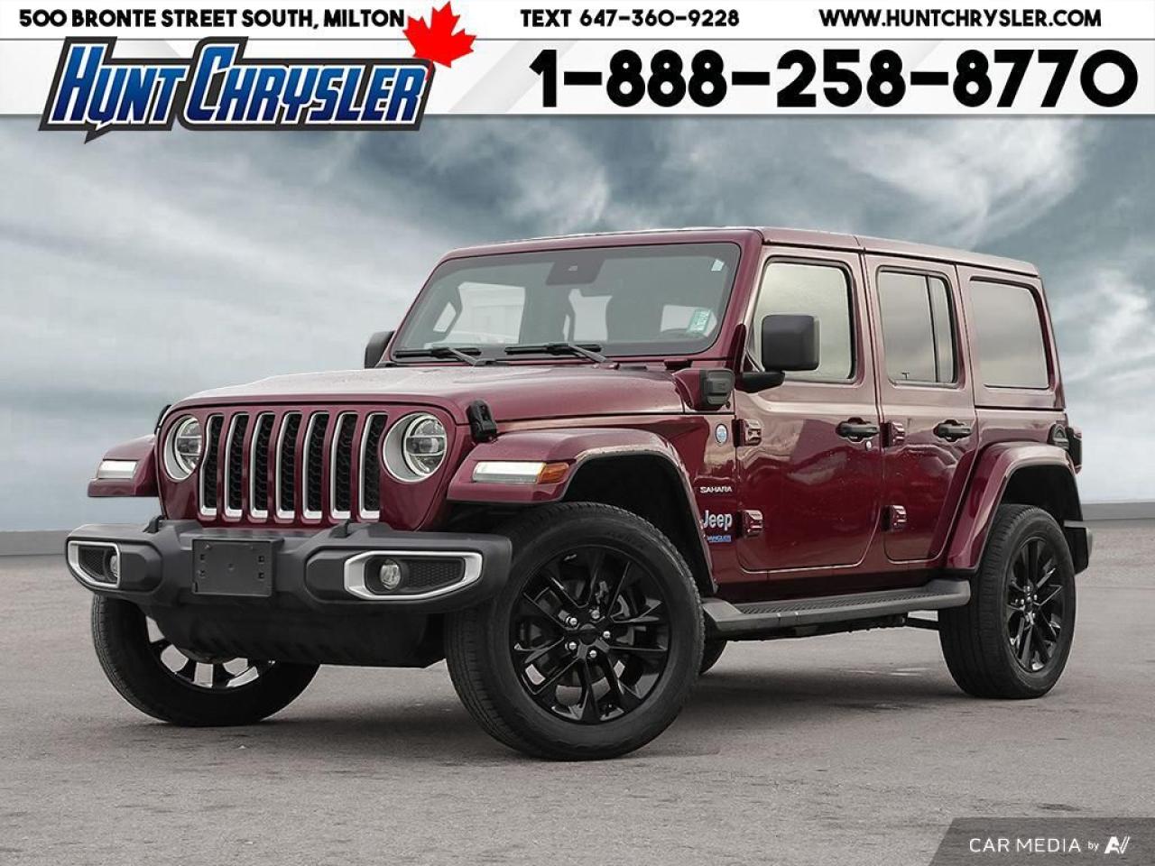 Used 2021 Jeep Wrangler 4xe UNLIMITED SAHARA 4X4 | HTD STS | TOW | ADV SAFETY for sale in Milton, ON