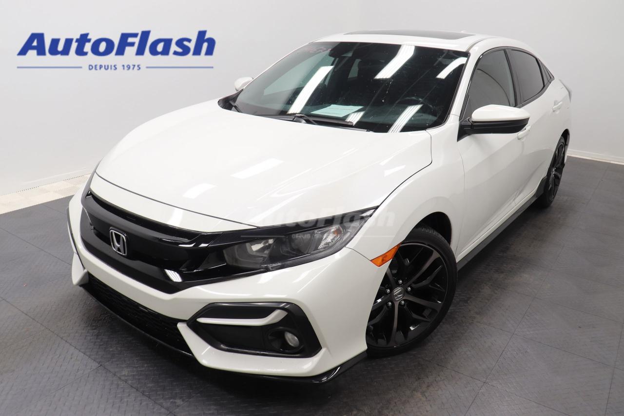 Used 2021 Honda Civic Hatchback SPORT, HATCHBACK, CAMERA, CARPLAY, TOIT OUVRANT for sale in Saint-Hubert, QC