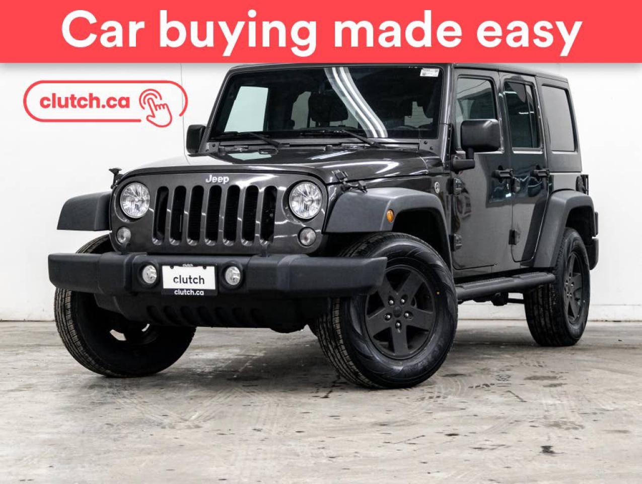 Used 2017 Jeep Wrangler Unlimited Sport 4X4 w/ Heated Front Seats, Cruise Control, A/C for sale in Toronto, ON