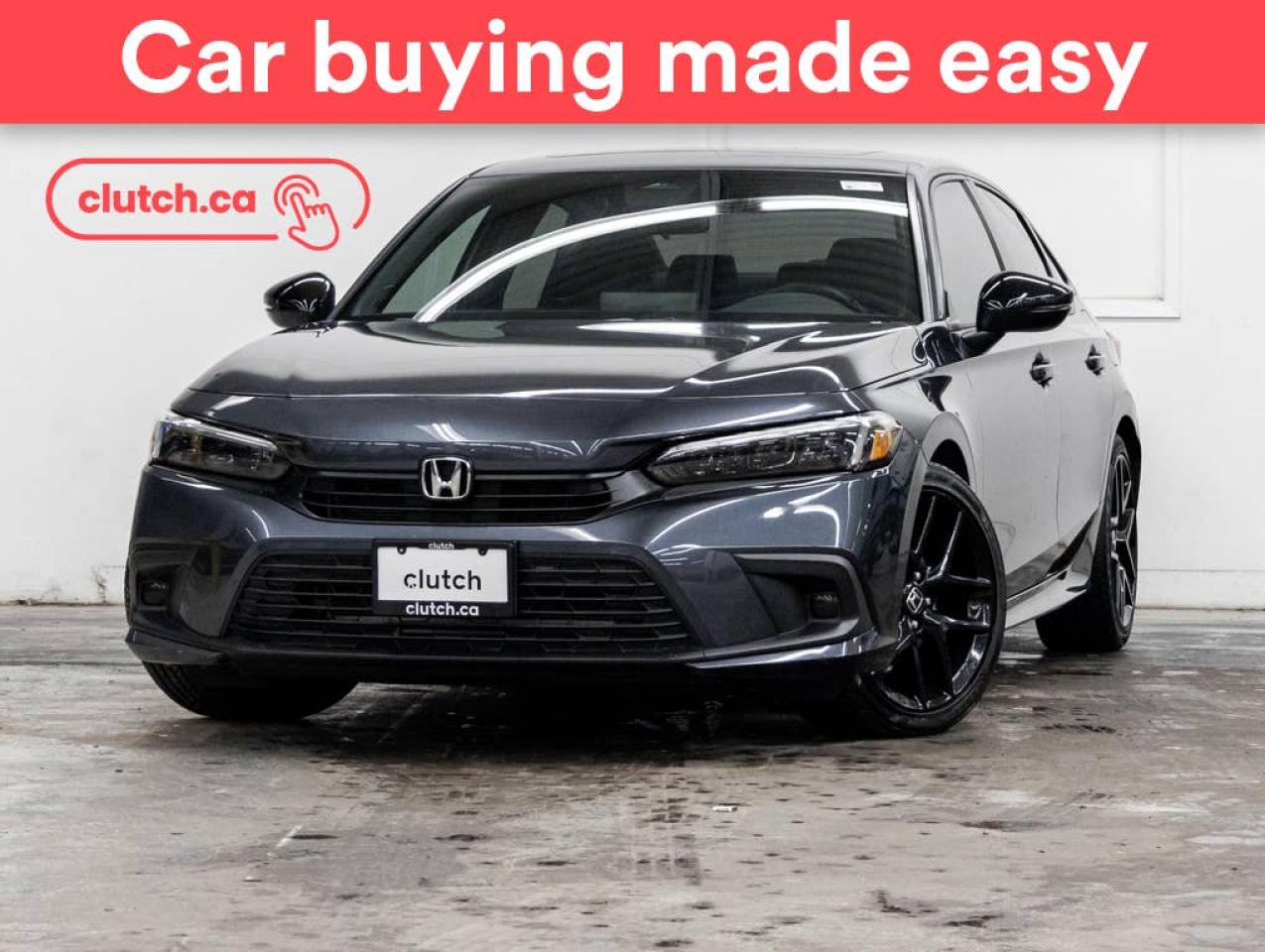 Used 2022 Honda Civic Sport w/ Apple CarPlay & Android Auto, Power Moonroof, Rearview Cam for sale in Toronto, ON