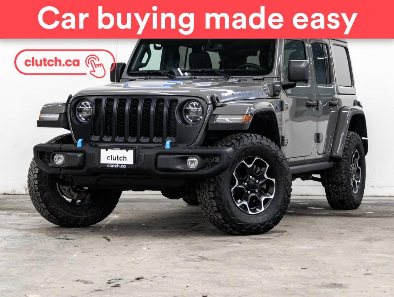 Used 2022 Jeep Wrangler 4xe Unlimited Rubicon 4x4 w/ Apple CarPlay & Android Auto, Heated Steering Wheel, Heated Front Seats for sale in Toronto, ON