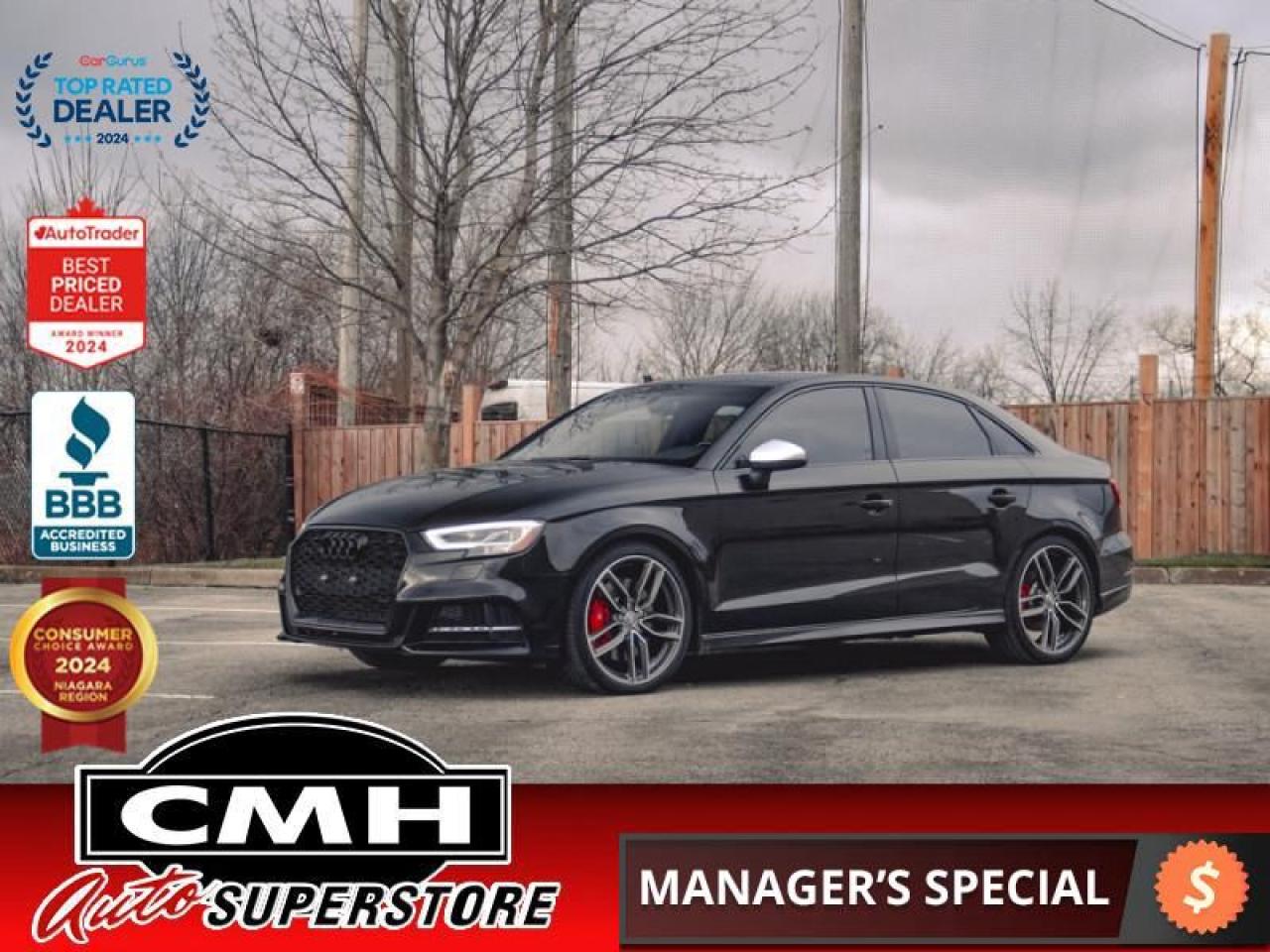 Used 2018 Audi S3 Sedan 2.0 Progressiv  **RED LEATHER - SUNROOF** for sale in St. Catharines, ON