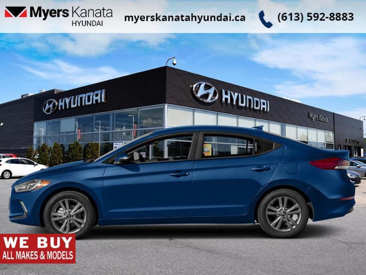 Used 2018 Hyundai Elantra GLS Auto  - Sunroof -  Leather Seats - $52.10 /Wk for sale in Kanata, ON