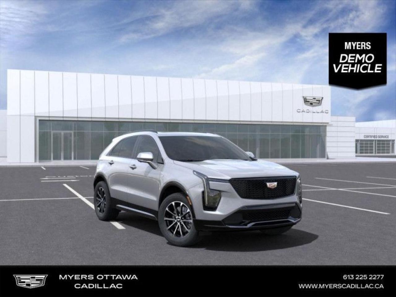 <br> <br>  This 2025 XT4 is a crossover SUV with a spacious interior and the wow factor Cadillac is known for. <br> <br>In the perpetually competitive luxury crossover SUV segment, this Cadillac XT4 will appeal to buyers who value a stylish design, a spacious interior, and a traditionally upright SUV-like driving position. The cabin has a modern appearance with plenty of standard and optional technology and infotainment features. With superb handling and economy on the road, this XT4 remains a practical and stylish option in this popular vehicle segment.<br> <br> This argent silv metallic SUV  has an automatic transmission and is powered by a  235HP 2.0L 4 Cylinder Engine.<br> <br> Our XT4s trim level is Sport. Upgrading to this XT4 Sport adds rewards you with leather seating upholstery, a power liftgate for rear cargo access, and cruise control. This trim is also decked with great standard features such as heated front and rear seats, a heated steering wheel, an immersive 33-inch screen with wireless Apple CarPlay and Android Auto, active noise cancellation, wi-fi hotspot capability, dual-zone climate control, and adaptive remote start. Safety features include lane keeping assist with lane departure warning, blind zone steering assist, HD rear vision camera, and rear park assist. This vehicle has been upgraded with the following features: Sunroof, Power Liftgate. <br><br> <br/>    3.99% financing for 84 months.  Incentives expire 2025-03-31.  See dealer for details. <br> <br> o~o