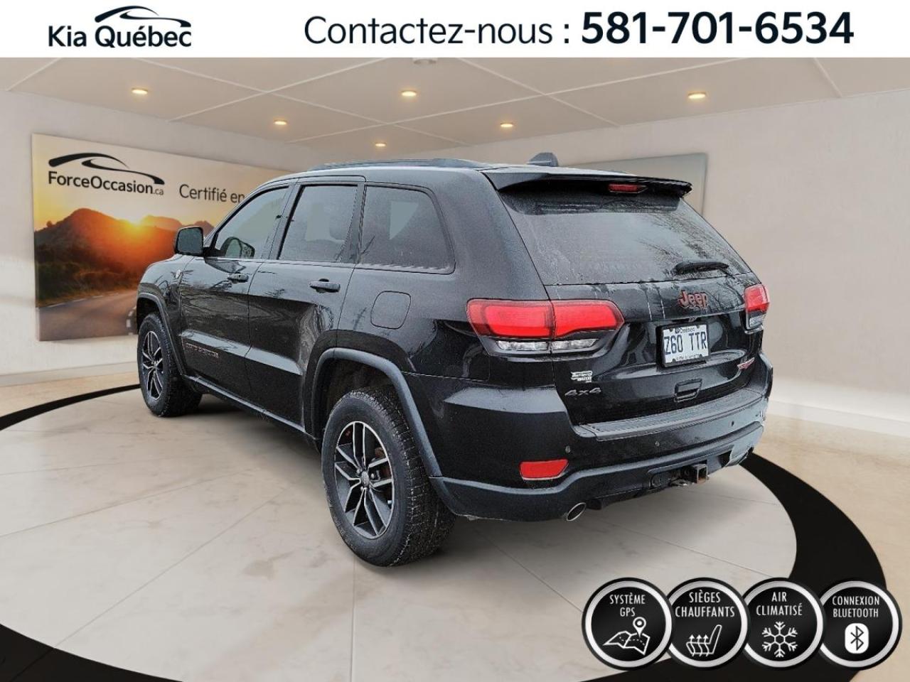 Used 2018 Jeep Grand Cherokee Trailhawk *TOIT *CUIR *A/C *BIZONE *CAMÉRA *GPS for sale in Québec, QC