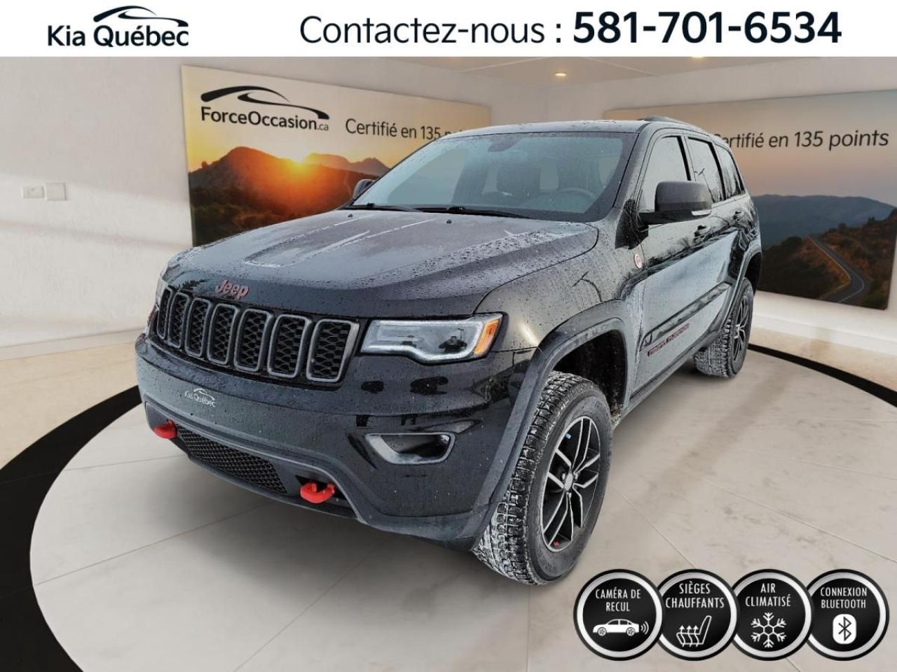 Used 2018 Jeep Grand Cherokee Trailhawk *TOIT *CUIR *A/C *BIZONE *CAMÉRA *GPS for sale in Québec, QC