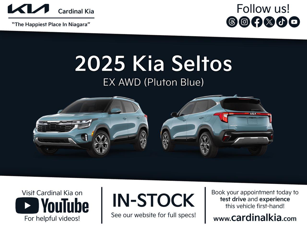 New 2025 Kia Seltos EX for sale in Niagara Falls, ON