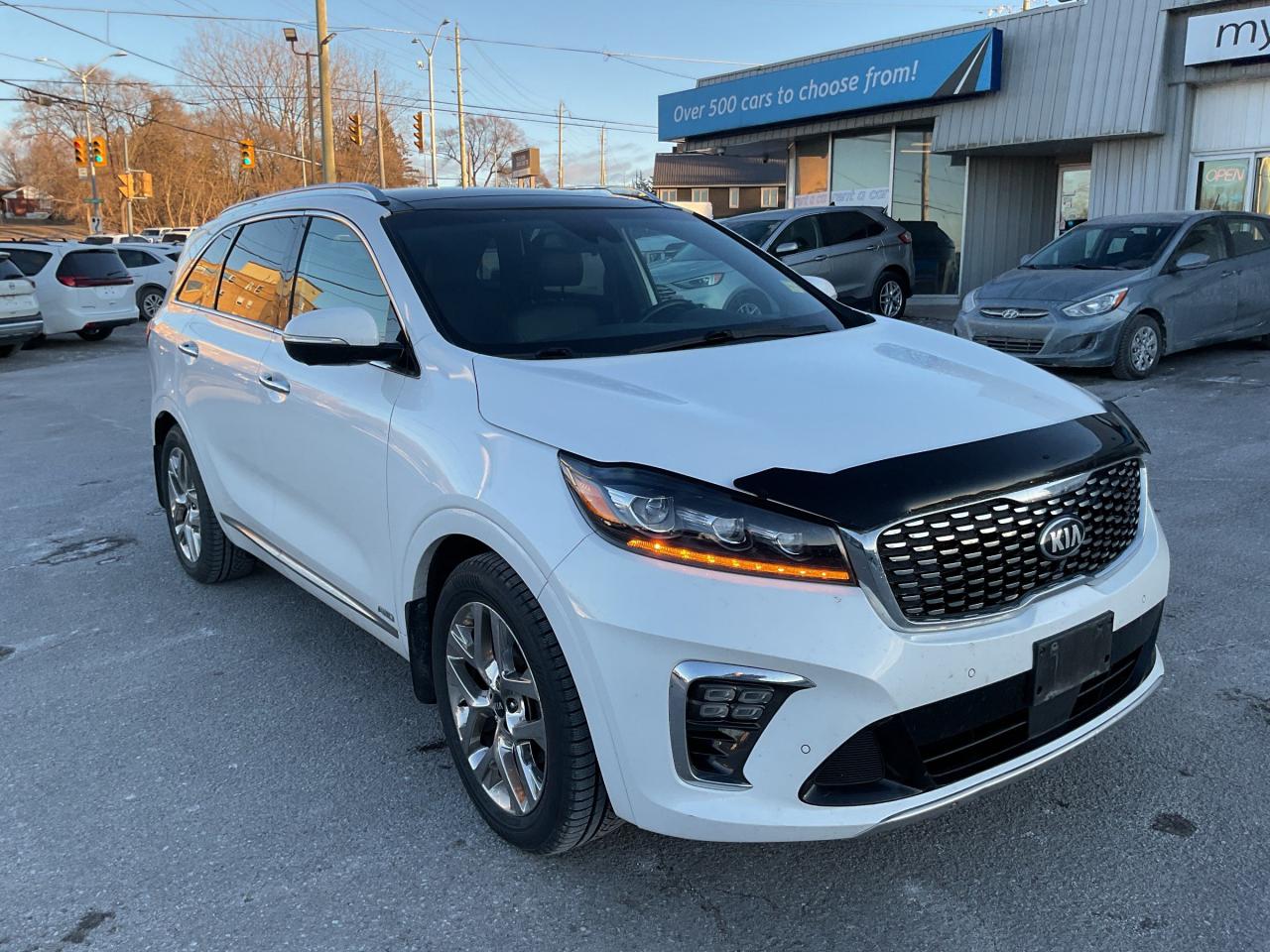 Used 2019 Kia Sorento 3.3L SXL 3.3L 7 SEATER!!!! SUNROOF. LEATHER. NAV. HEATED SEATS. BACKUP CAM. A/C. CRUISE. PWR GROUP. KEYLESS E for sale in Kingston, ON