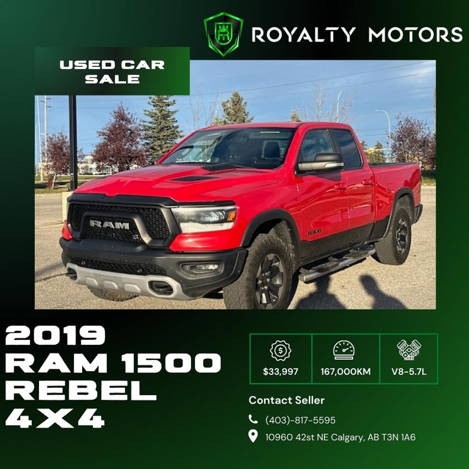 Used 2019 RAM 1500 Rebel 4x4 Quad Cab 6'4