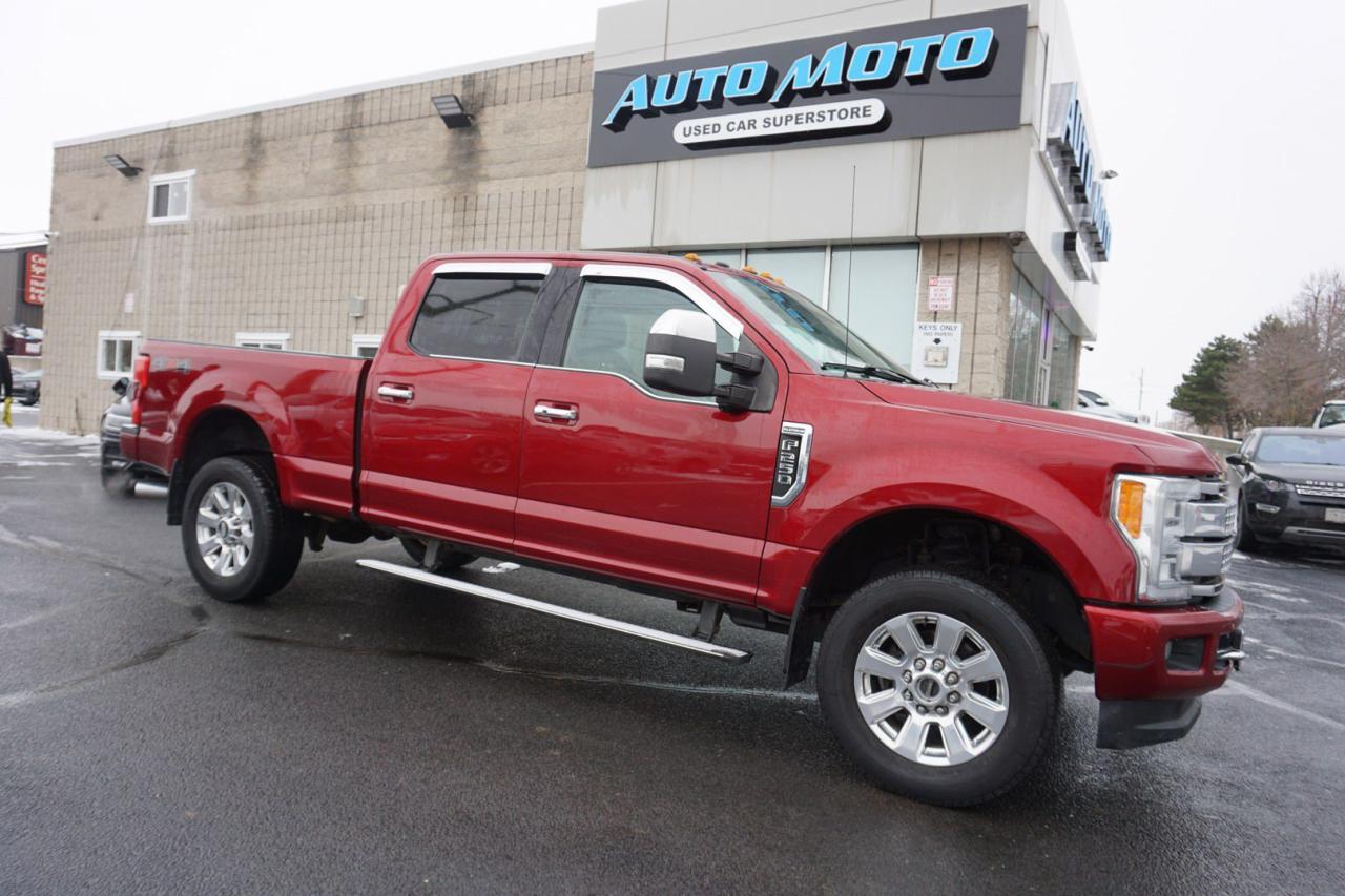 Used 2017 Ford F-250 SD HD 6.2L V8 PLATINUM CREW 4WD CERTIFIED *FORD MAINTAIN* CAMERA NAV BLUETOOTH LEATHER HEATED SEATS PANO ROOF CRUISE ALLOYS for sale in Burlington, ON