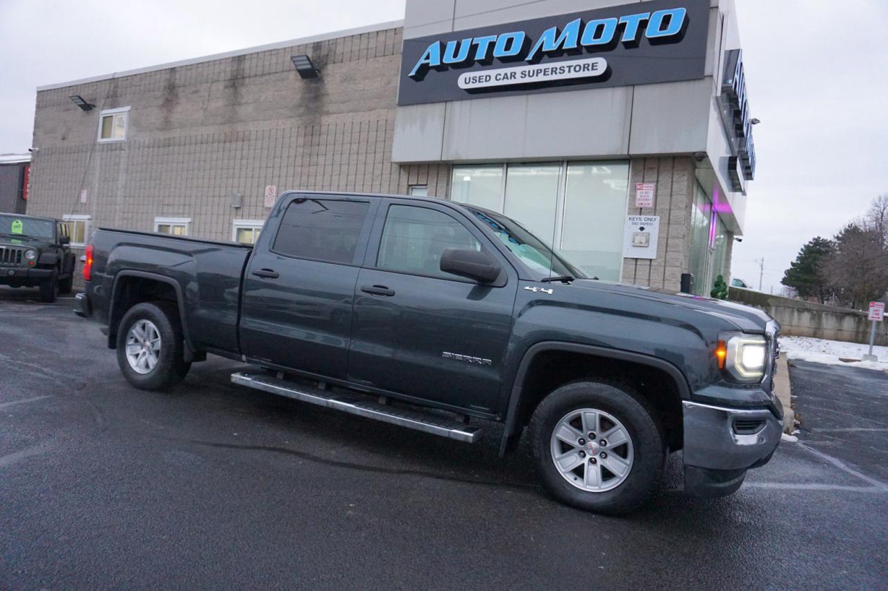 Used 2018 GMC Sierra 1500 5.3L V8 CREW LONG 4WD CERTIFIED *ACCIDENT FREE* CAMERA BLUETOOTH CRUISE ALLOYS for sale in Burlington, ON