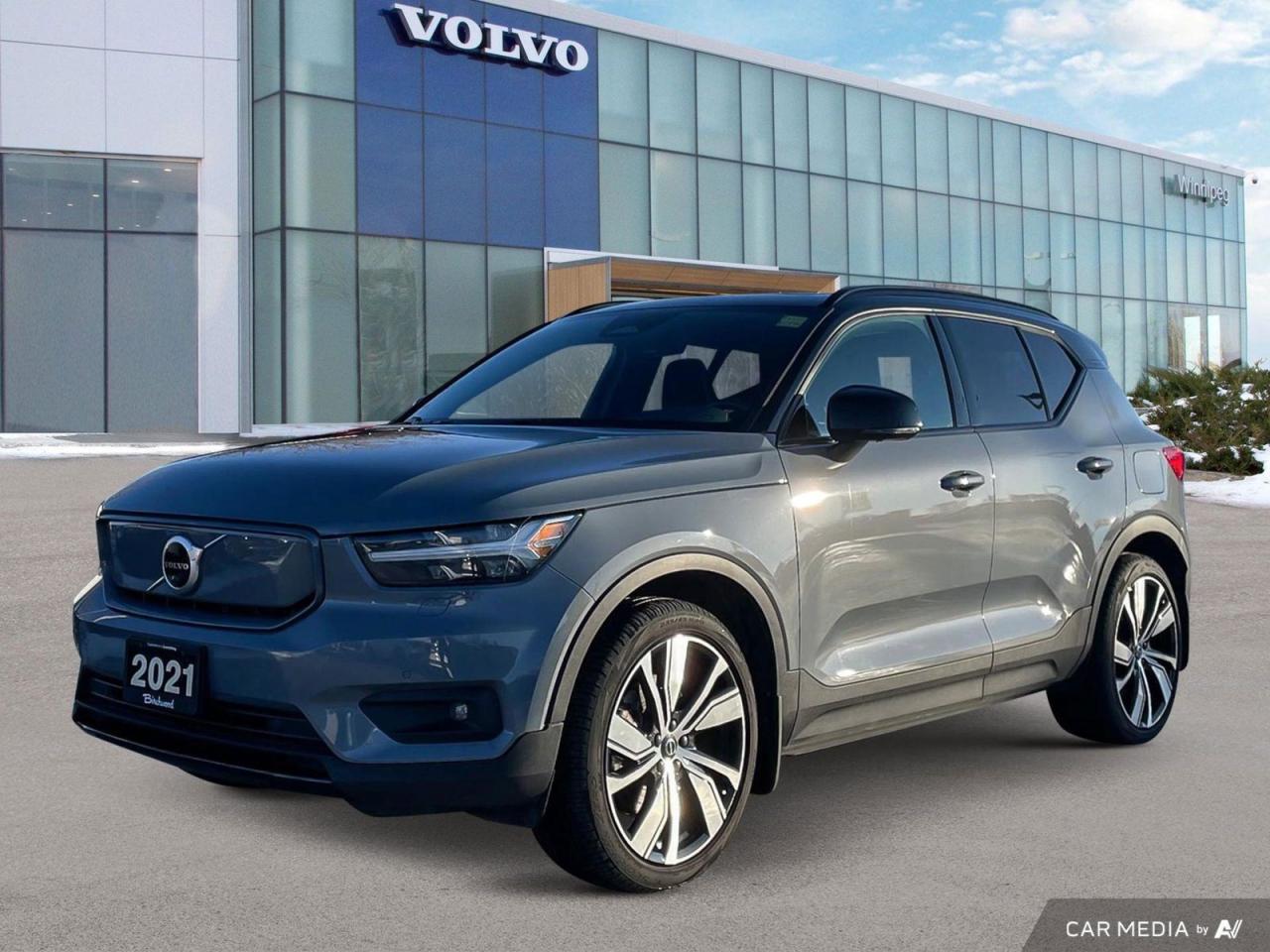 Used 2021 Volvo XC40 Recharge Pure Electric Advanced | Climate | Local for sale in Winnipeg, MB