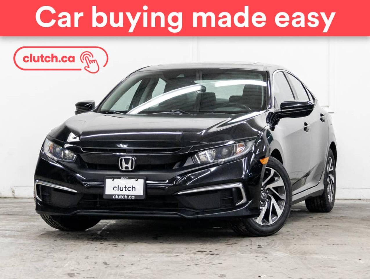 Used 2020 Honda Civic EX w/ Apple CarPlay & Android Auto, Power Moonroof, Rearview Cam for sale in Toronto, ON