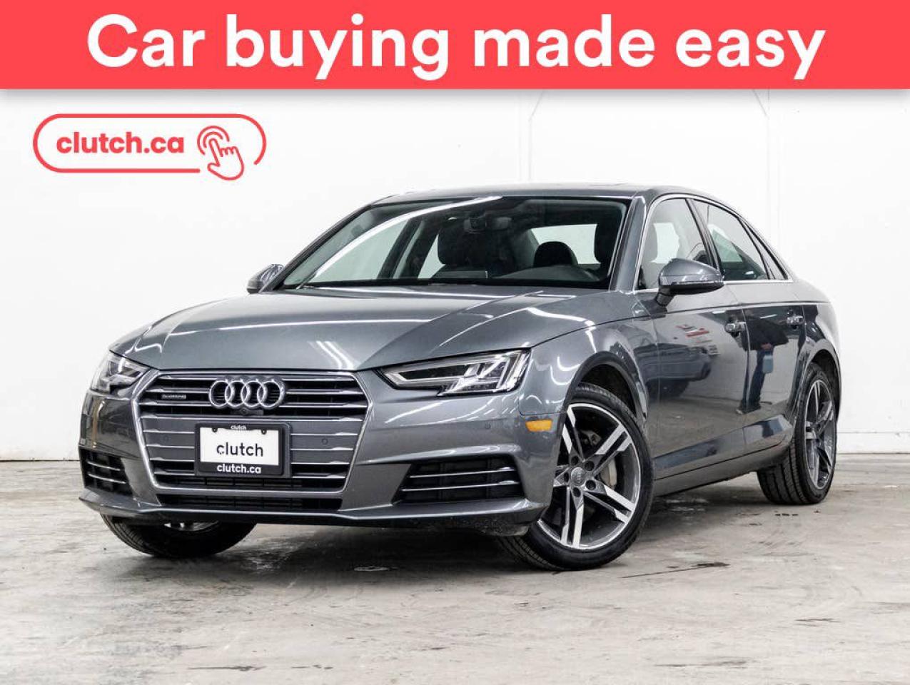 Used 2017 Audi A4 Technik AWD w/ Apple CarPlay, Tri Zone A/C, Power Sunroof for sale in Toronto, ON