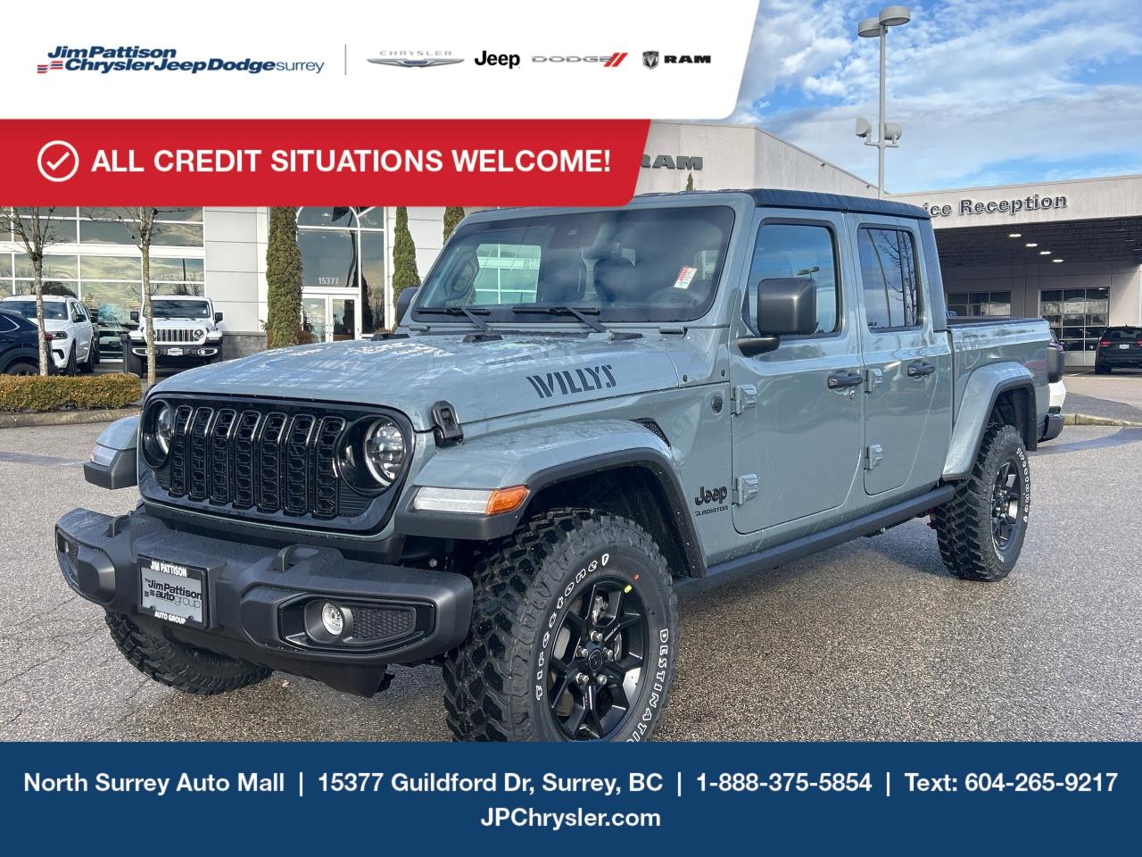 New 2025 Jeep Gladiator Willys for sale in Surrey, BC