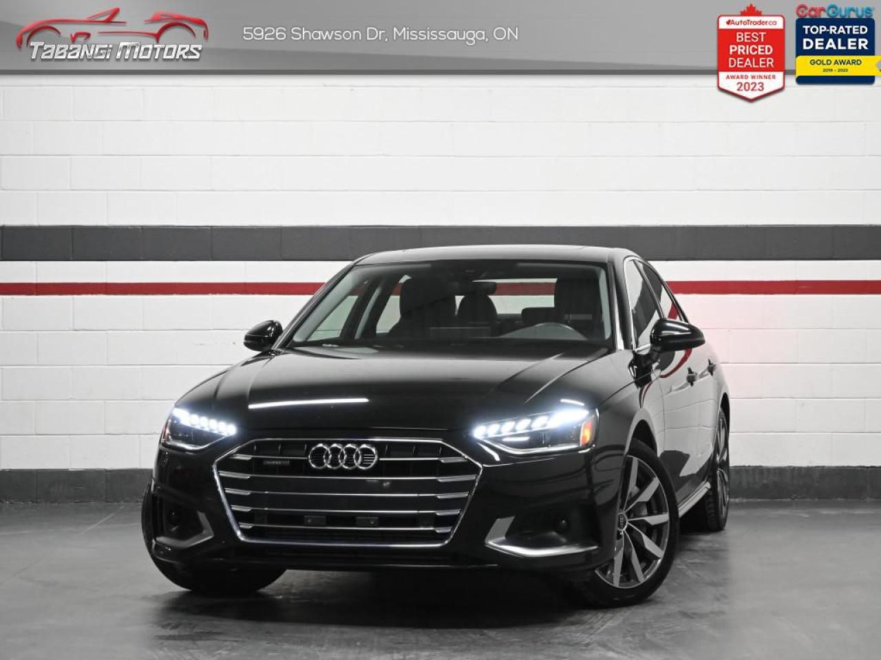 Used 2022 Audi A4 No Accident Lane Keep Sunroof Push Button Start for sale in Mississauga, ON