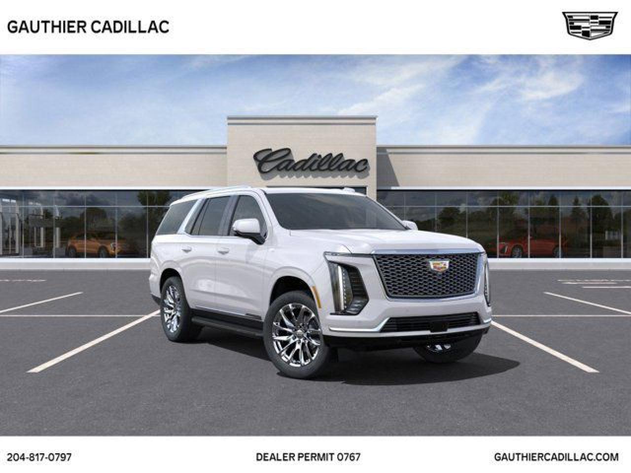 The redesigned 2025 Escalade full-size SUV combines dynamic performance and poised handling with luxury. Look forward to a powerful yet comfortable drive behind the wheel. Contact Gauthier Cadillac for complete information.