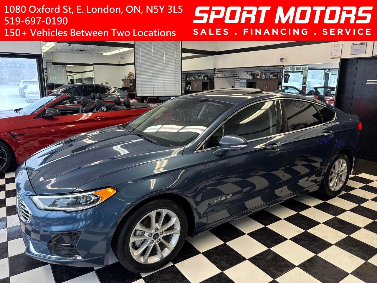 Used 2019 Ford Fusion Hybrid SEL Hybird+Roof+Leather+Adaptive Cruise+New Tires for sale in London, ON