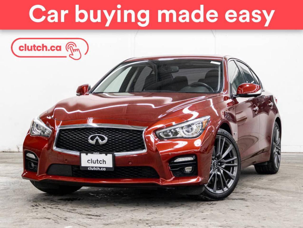 Used 2016 Infiniti Q50 3.0T AWD Red Sport 400 w/ Heated Front Seats, Power Moonroof, Nav for sale in Toronto, ON