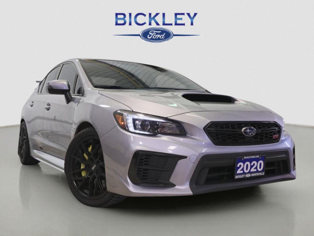 <p> Street-Ready Performance!
Unleash the thrill of precision performance and all-wheel-drive dominance with our 2020 Subaru WRX STI. Born from rally racing heritage</p>
<p> this turbocharged powerhouse is engineered to deliver an exhilarating driving experience whether youre tearing through winding backroads or dominating the city streets.

Under the hood</p>
<p> our WRX STI packs a 2.5L turbocharged BOXER® engine pumping out 310 horsepower and 290 lb-ft of torque</p>
<p> giving you blistering acceleration and responsive power delivery. Paired with a close-ratio 6-speed manual transmission</p>
<p> offering a truly engaging drive every time you shift gears.

Subarus legendary Symmetrical All-Wheel Drive comes equipped with a Driver-Controlled Center Differential (DCCD)</p>
<p> allowing you to fine-tune torque distribution for enhanced grip and control. Coupled with Active Torque Vectoring</p>
<p> making every twist and turn a thrill.

Confidence comes standard with Brembo® high-performance brakes</p>
<p> featuring 6-piston front and 2-piston rear calipers for fade-resistant stopping power. Combined with multi-mode Vehicle Dynamics Control (VDC)</p>
<p> this STI is ready to handle aggressive driving with ease.

From its massive rear wing spoiler to its bold hood scoop</p>
<p> while its functional air vents help cool the engine and brakes during spirited driving.

Step inside</p>
<p> and youll find a driver-centric cockpit featuring:
  Recaro® Performance Seats   Suede-trimmed for comfort and grip during spirited drives/  Flat-Bottom STI Steering Wheel   Wrapped in leather for a sporty feel/  7-inch Subaru STARLINK® Touchscreen   Apple CarPlay® & Android Auto compatible/  Harman Kardon® Premium Audio   Crisp</p>
<p> immersive sound for every drive/  Keyless Entry & Push-Button Start   Convenience meets performance

Our 2020 Subaru WRX STI is more than just a car its a statement. If you crave precision handling</p>
<p> this is the car for you.

 Call or message us today at Bickley Ford to schedule a test drive! 

Questions? Contact us!

Sales@bickleyford.com
705-789-5524





</p>
<a href=http://www.bickleyford.com/used/Subaru-WRX-2020-id11689204.html>http://www.bickleyford.com/used/Subaru-WRX-2020-id11689204.html</a>