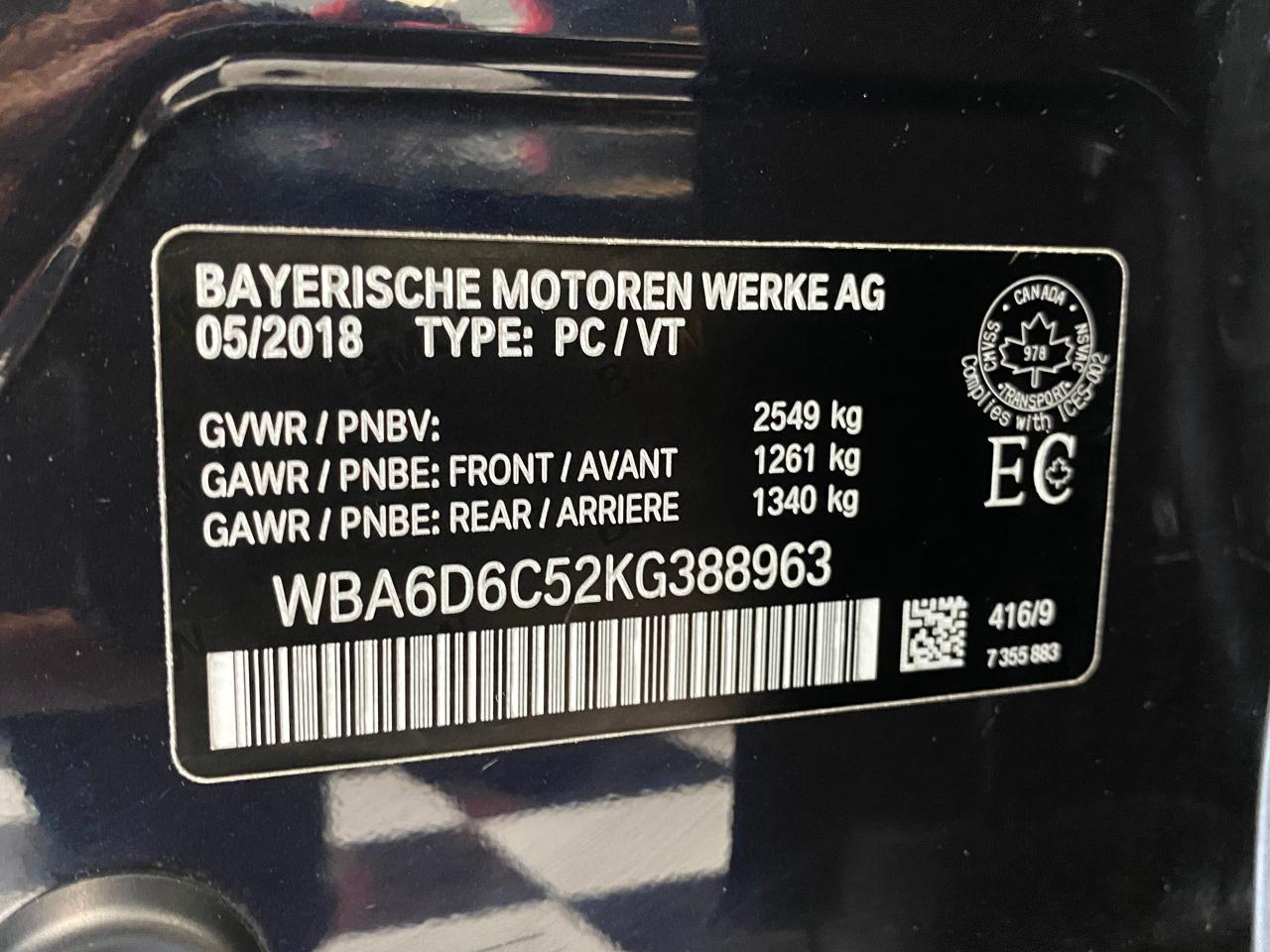2019 BMW 6 Series 650i xDrive M PKG 4.4L V8+MassageSeats+CLEANCARFAX Photo