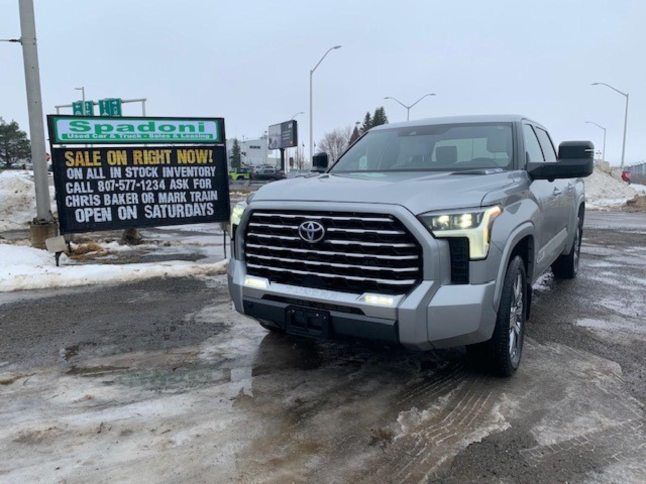 Used 2022 Toyota Tundra 4x4 Crewmax Capstone Hybrid for sale in Thunder Bay, ON