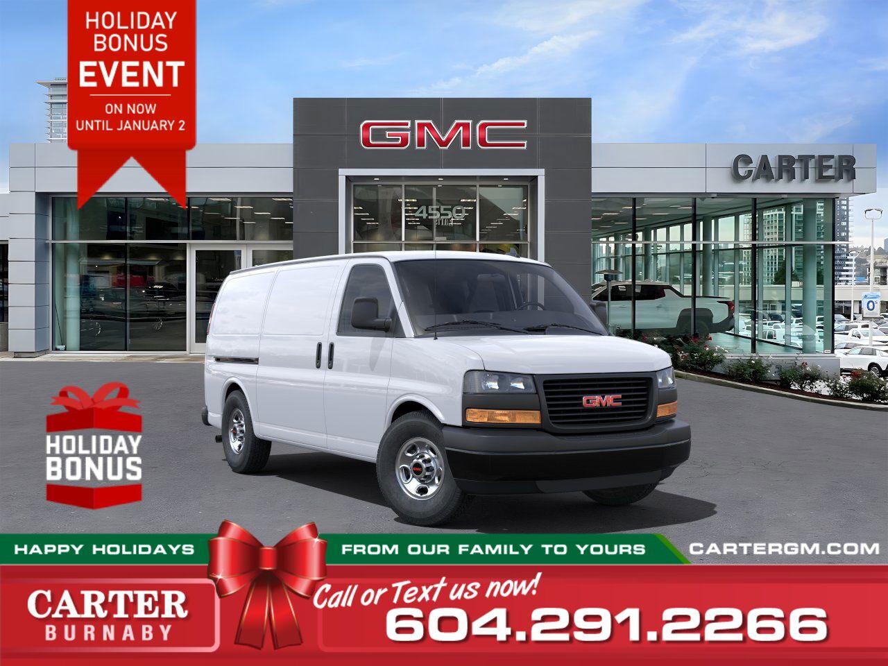 New 2024 GMC Savana Cargo Van Keyless Entry/Air Conditioning/Cruise for sale in Burnaby, BC