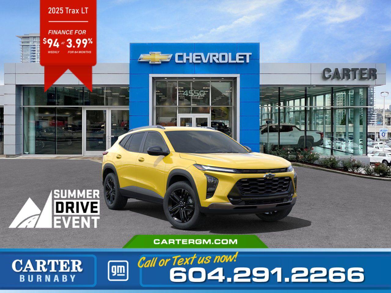 New 2025 Chevrolet Trax LT | $From $94 per week! for sale in Burnaby, BC